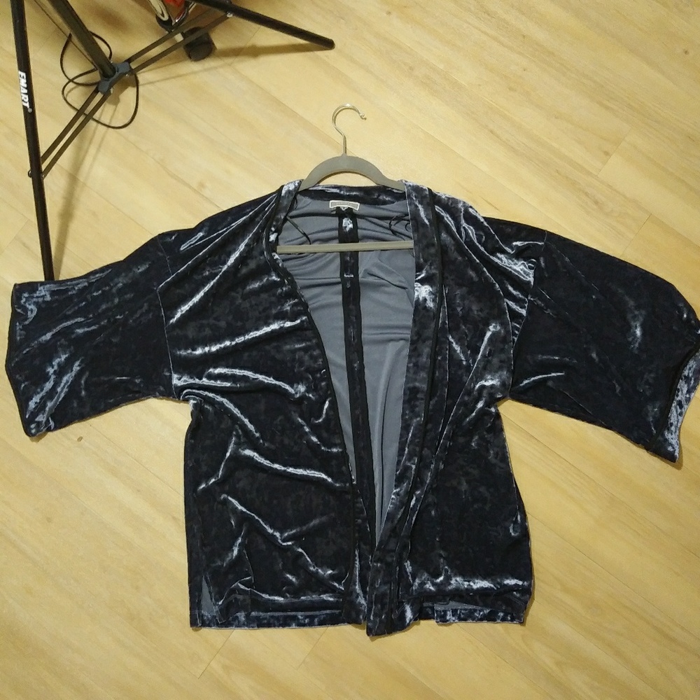 Blue Velvet Kimono